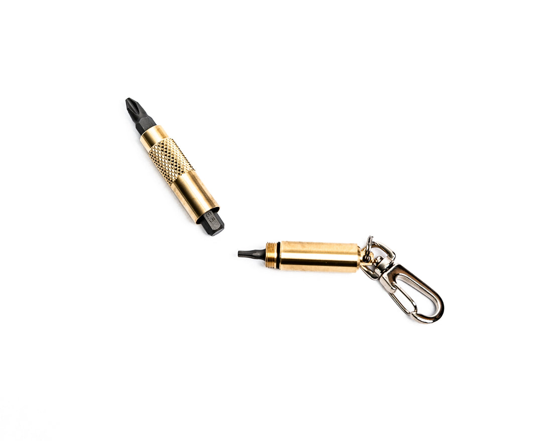 Brass Screwdriver Keychain