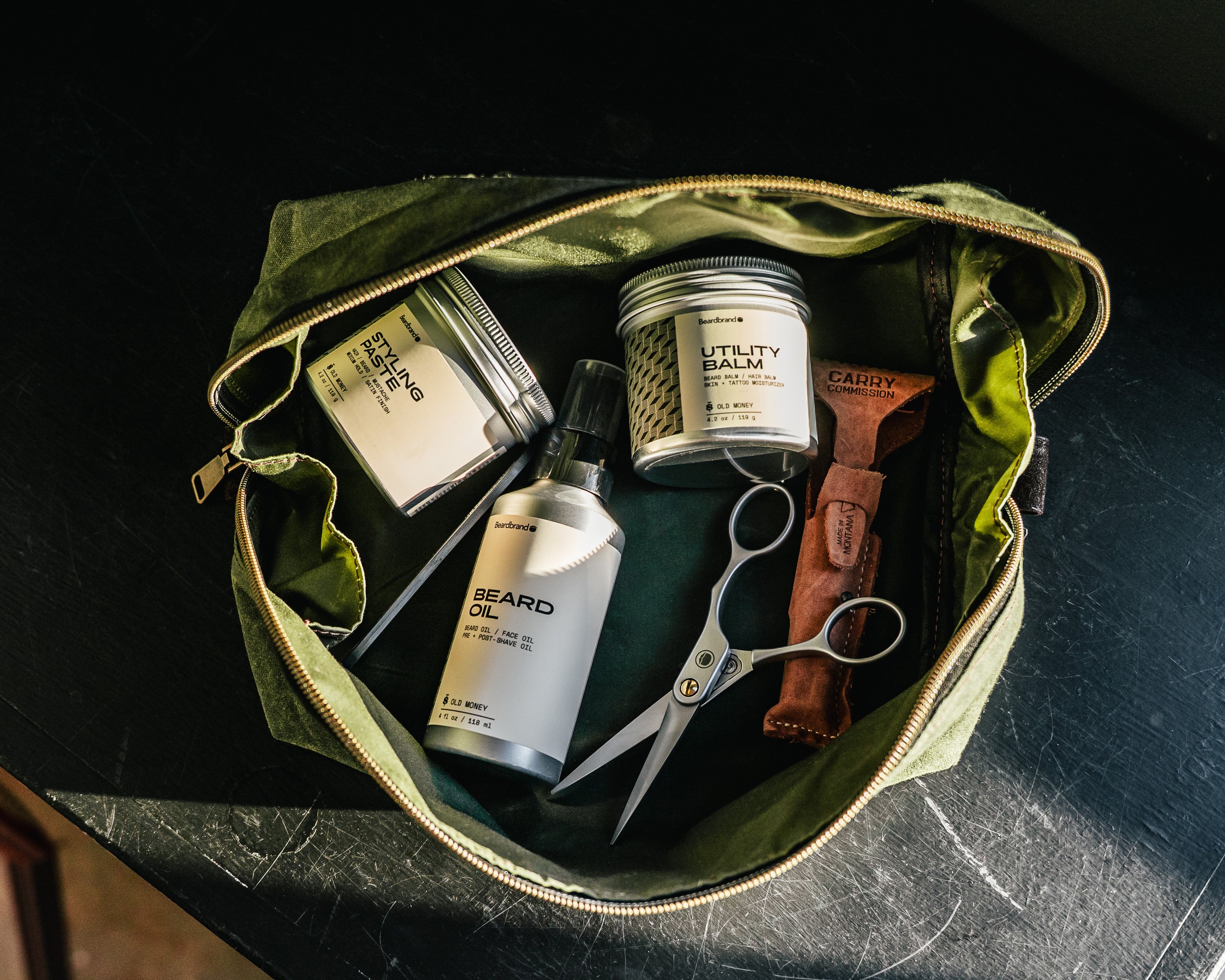 CC Waxed Canvas Dopp Kit