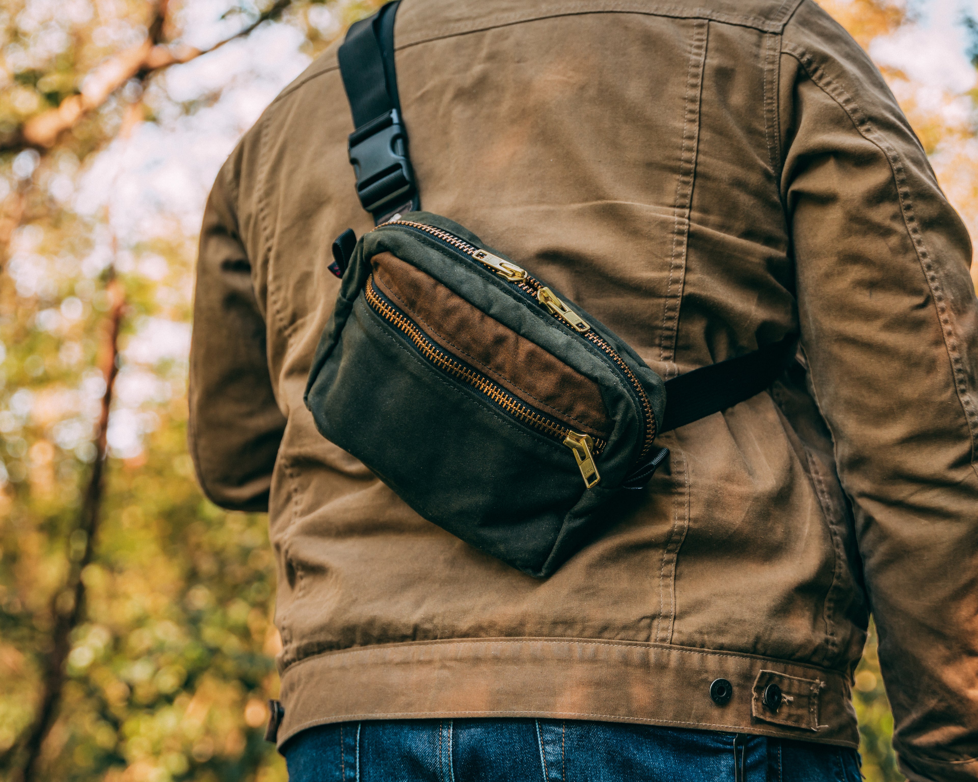Waxed Canvas Belt Bag XL