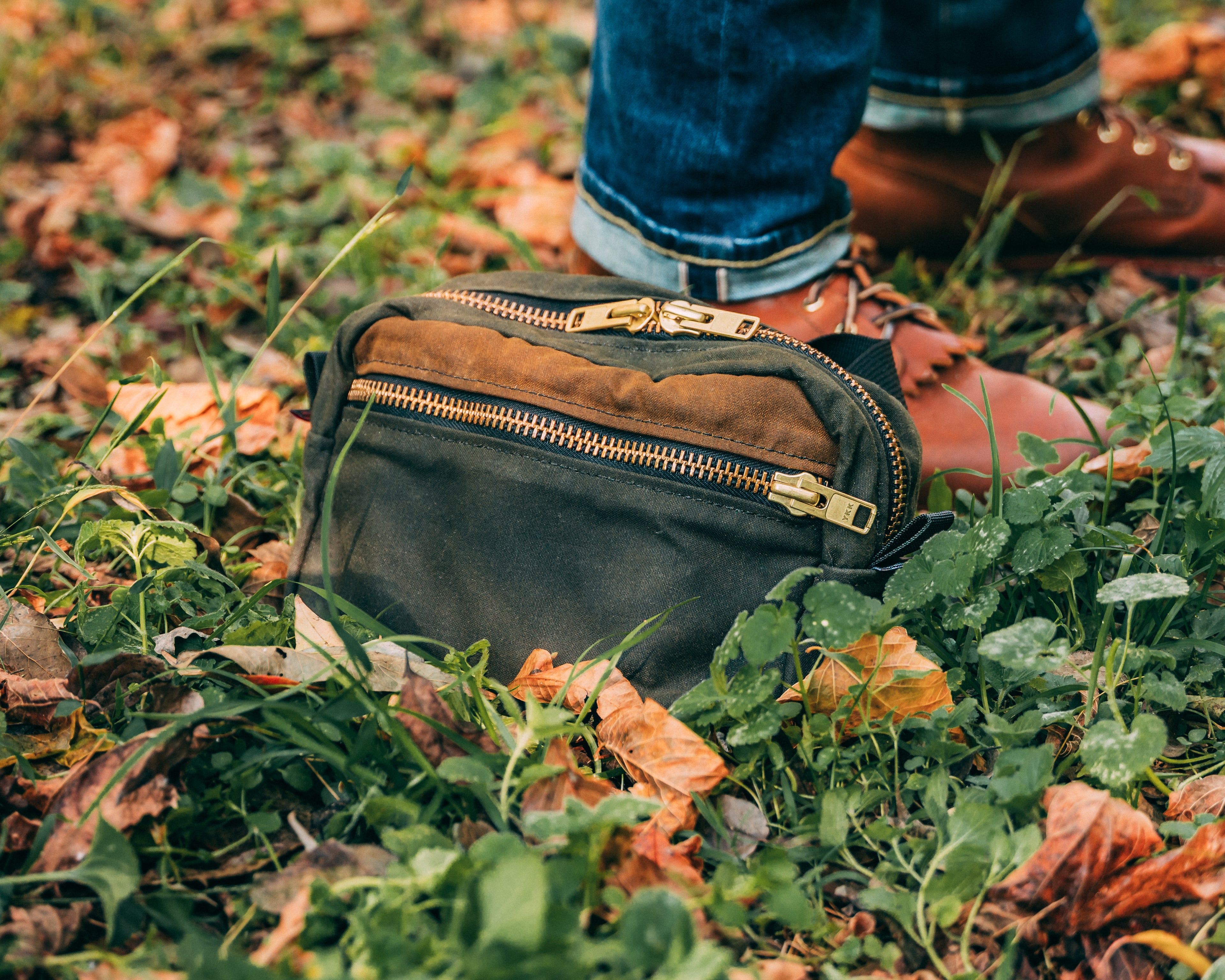 Waxed Canvas Belt Bag XL