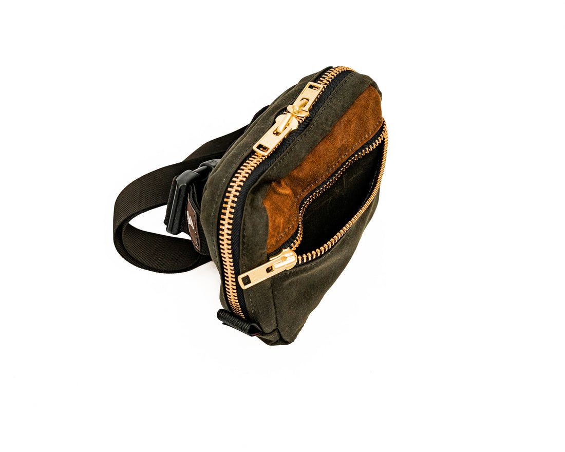 Waxed Canvas Belt Bag