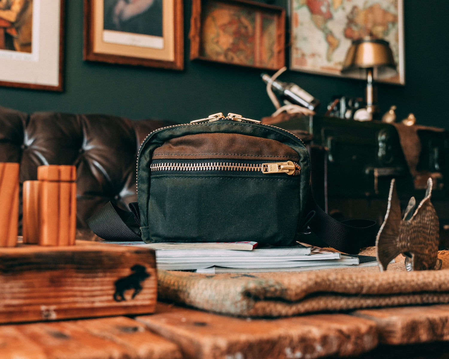 Waxed Canvas Belt Bag