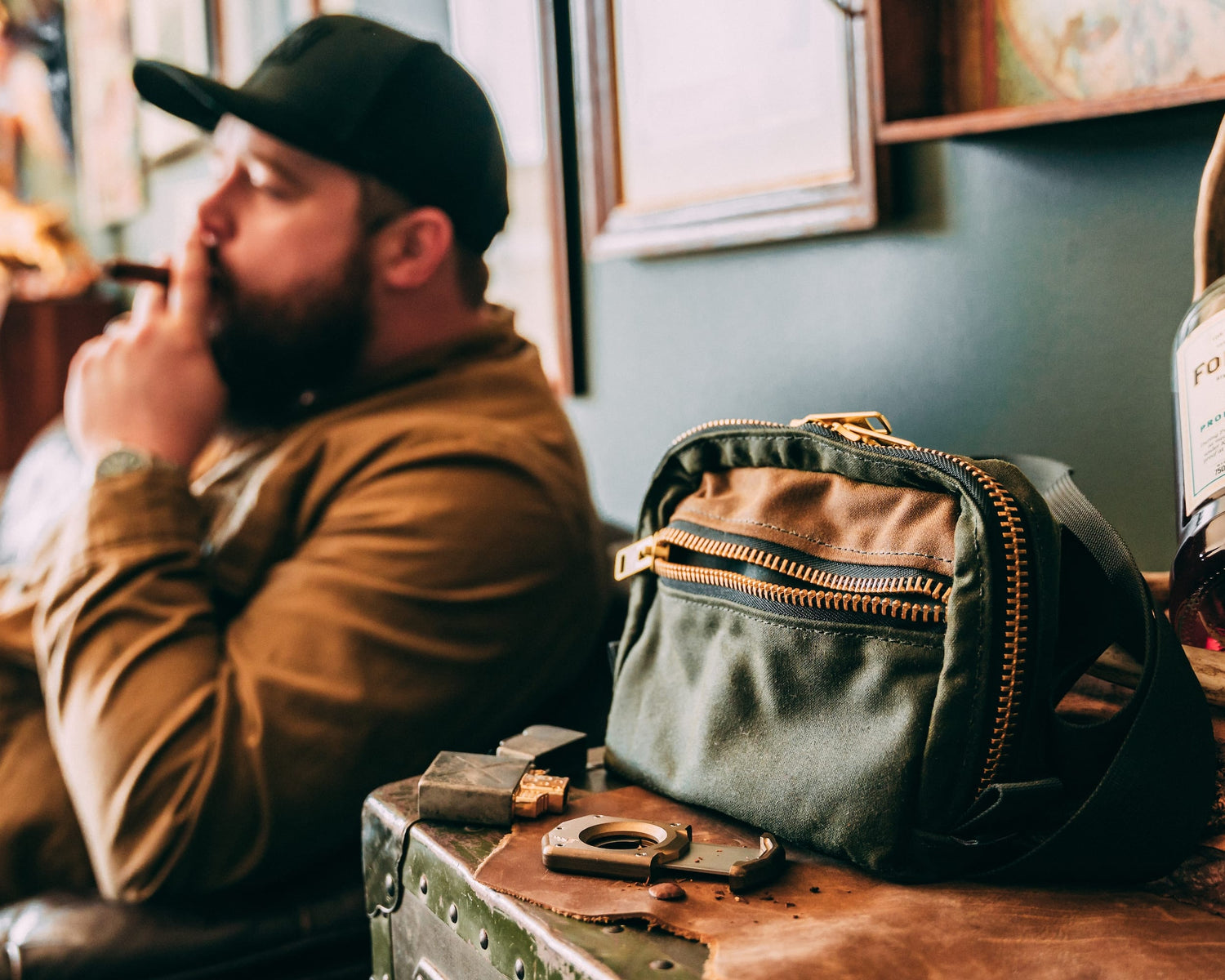 Waxed Canvas Belt Bag