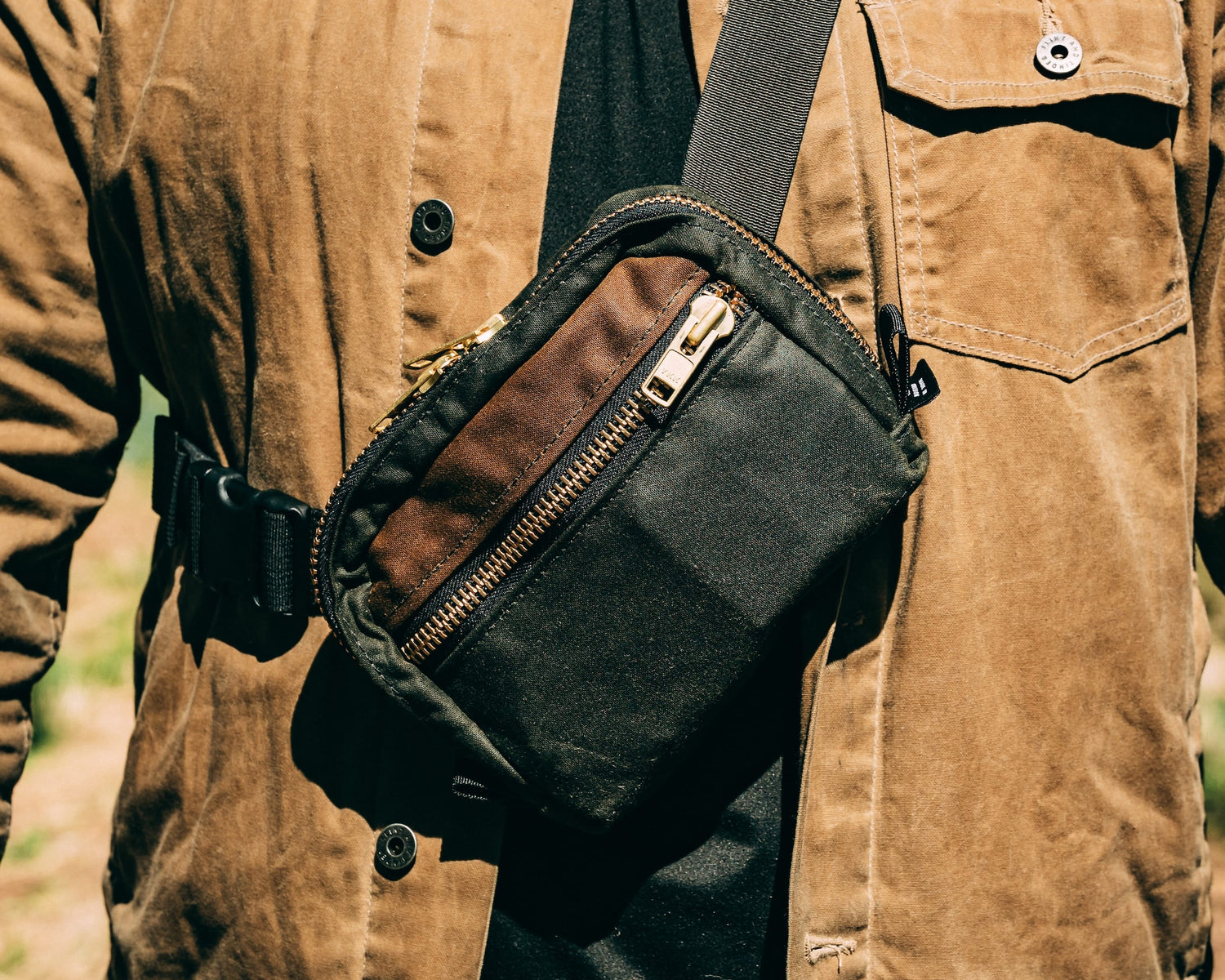 Waxed Canvas Belt Bag