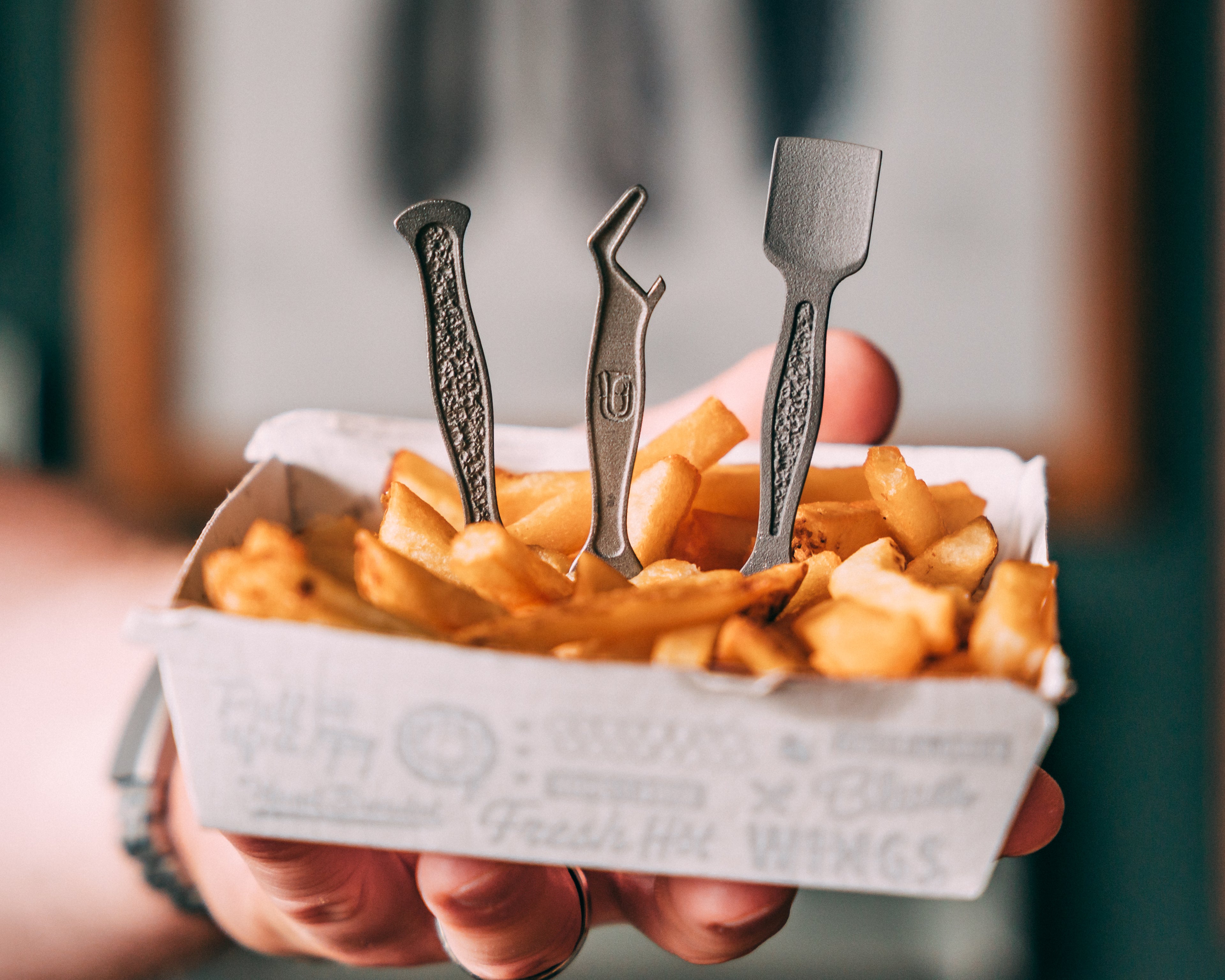 Titanium French Fry Fork
