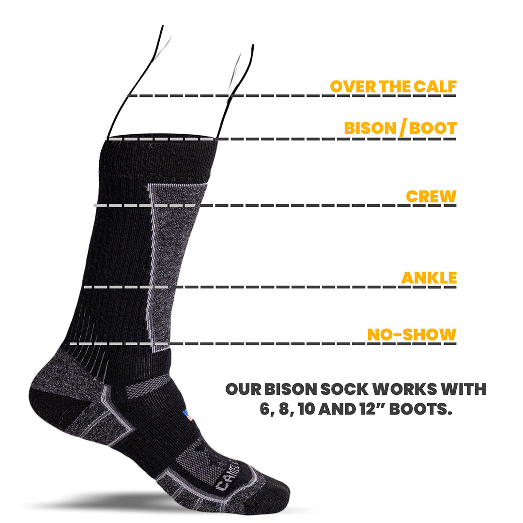 Heavy Bison Work Sock