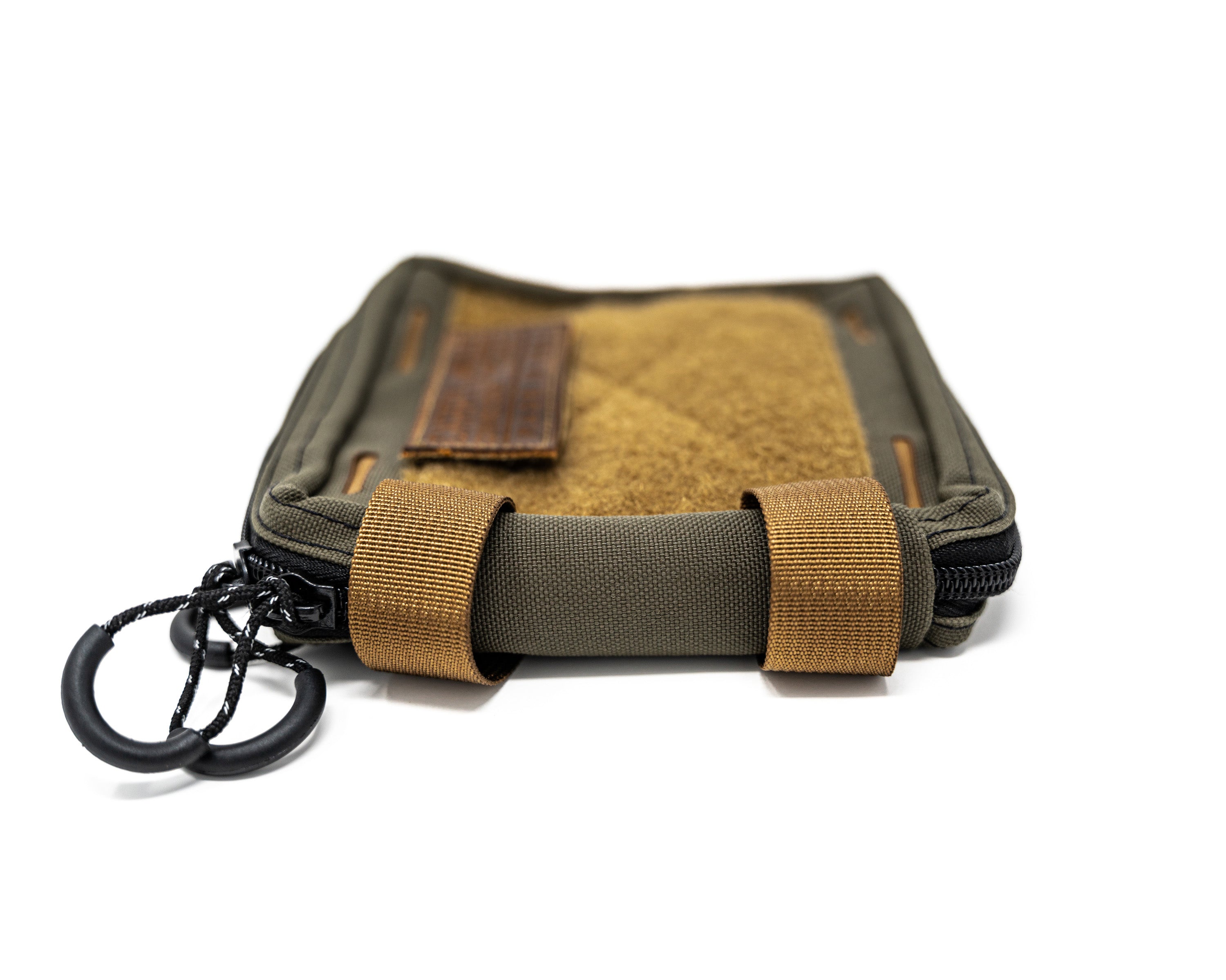 Carry Commission / Blue Ridge Overland Gear EDC Pouch Bundle side view of zipper pulls and attachment loops
