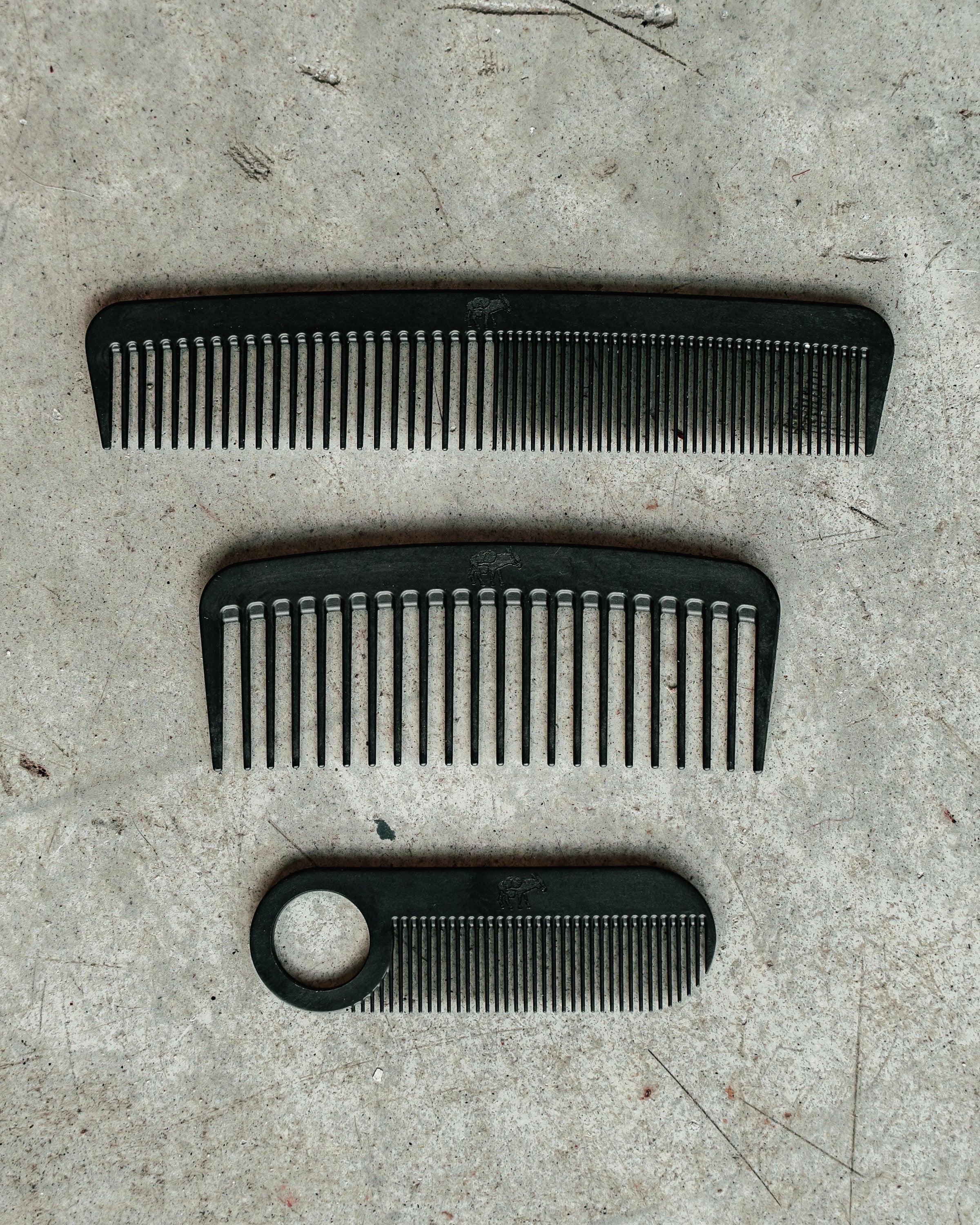Chicago Comb Co. Model No. 2 Carbon Fiber Comb — Made in USA