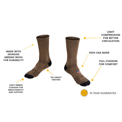 Crew Wool Work Sock