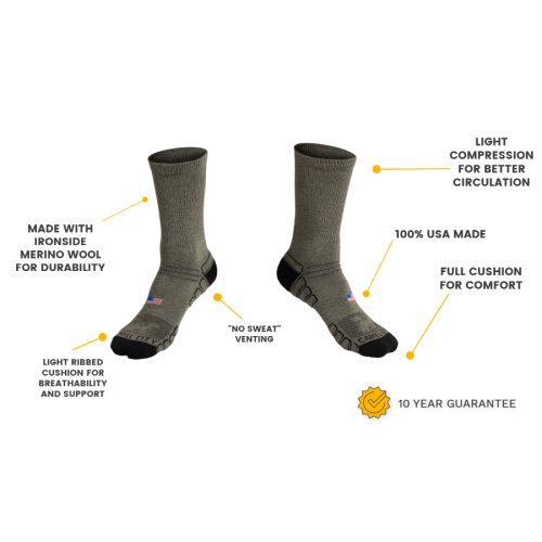 Crew Wool Work Sock