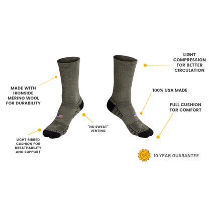 Crew Wool Work Sock