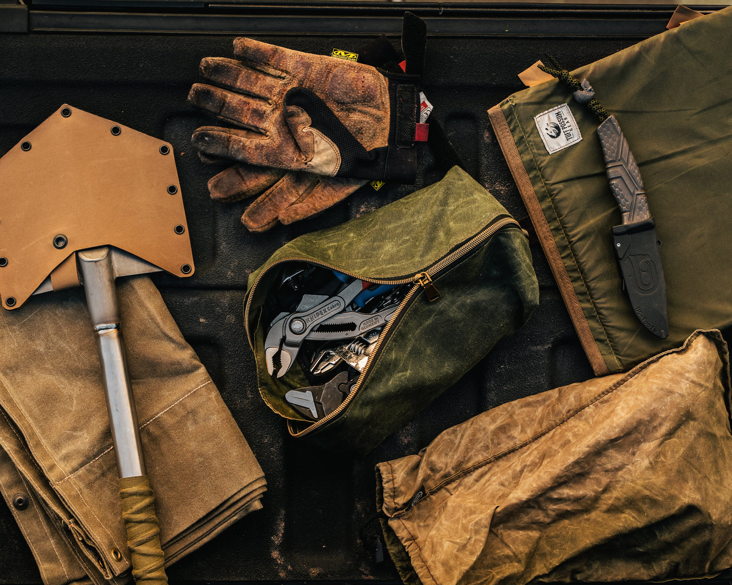 CC Waxed Canvas Dopp Kit