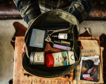 CC Waxed Canvas Dopp Kit