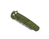 Pro-Tech Malibu Damascus Green Topo Front View Of Folded Knife