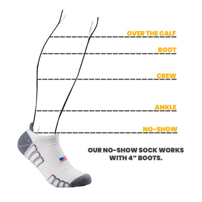 No-Show Wool Work Sock