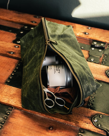 CC Waxed Canvas Dopp Kit