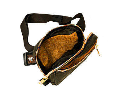 Waxed Canvas Belt Bag