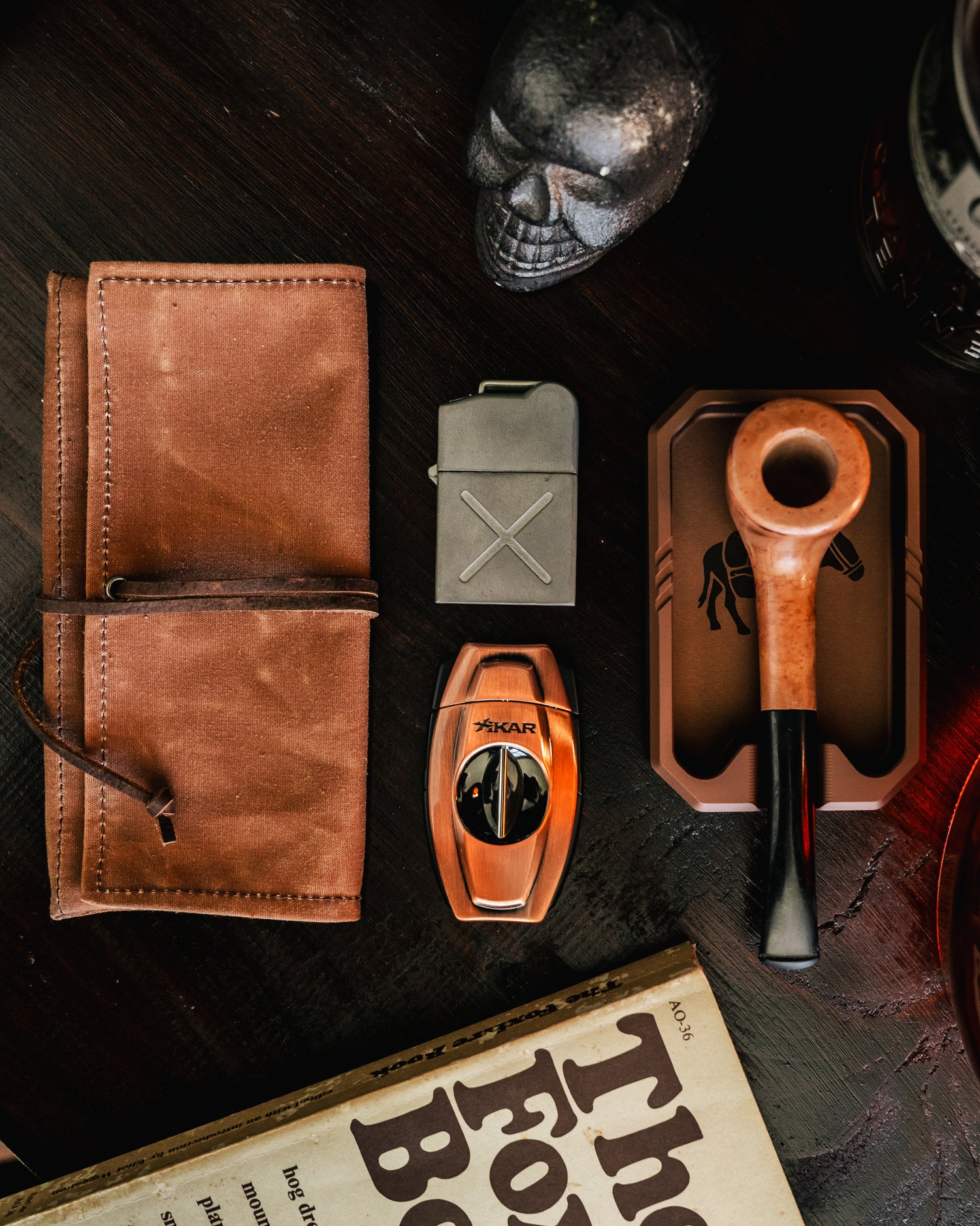 PNWBushcraft Pipe Roll — Waxed Canvas Roll-Up Utility Pouch