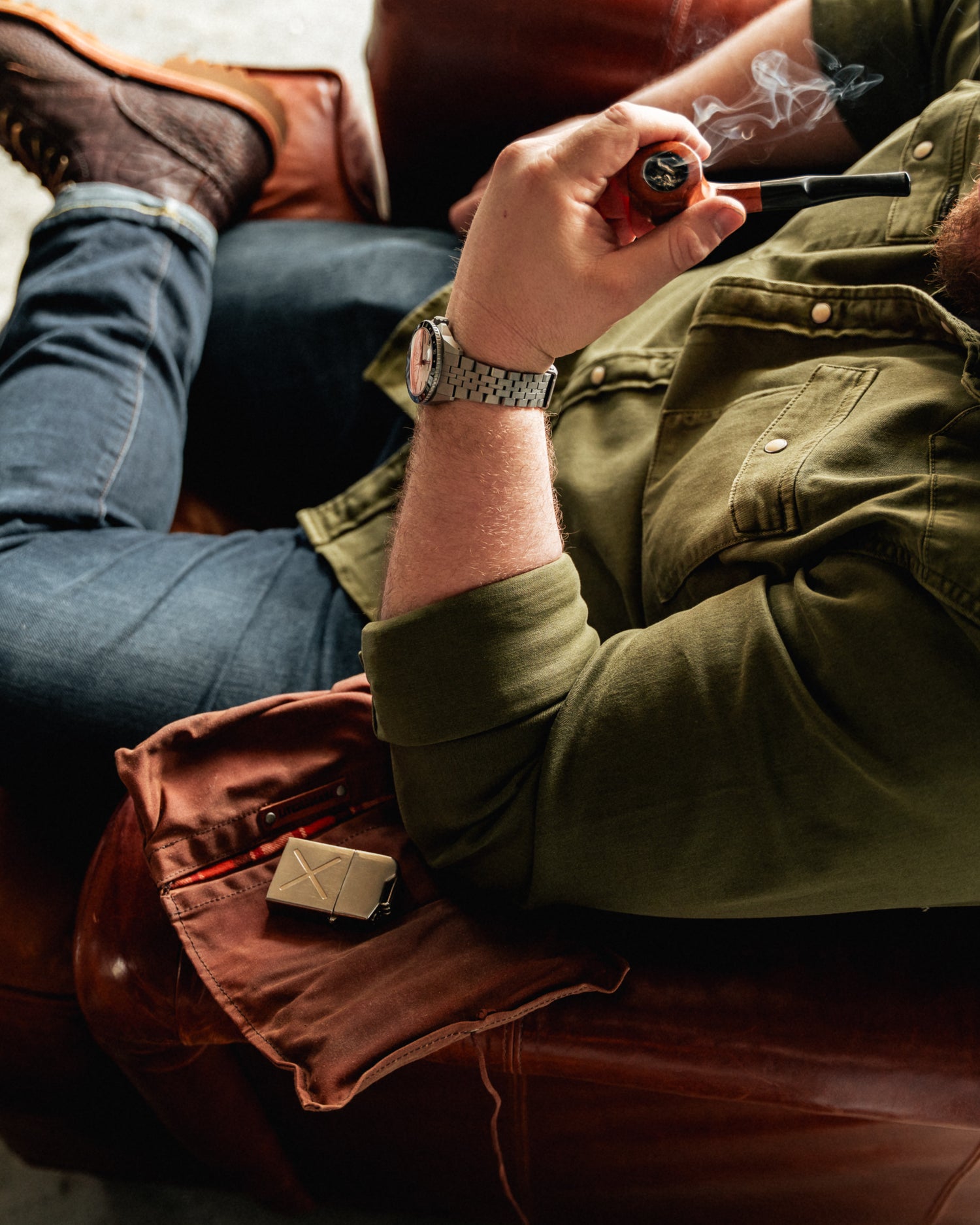PNWBushcraft Pipe Roll — Waxed Canvas Roll-Up Utility Pouch