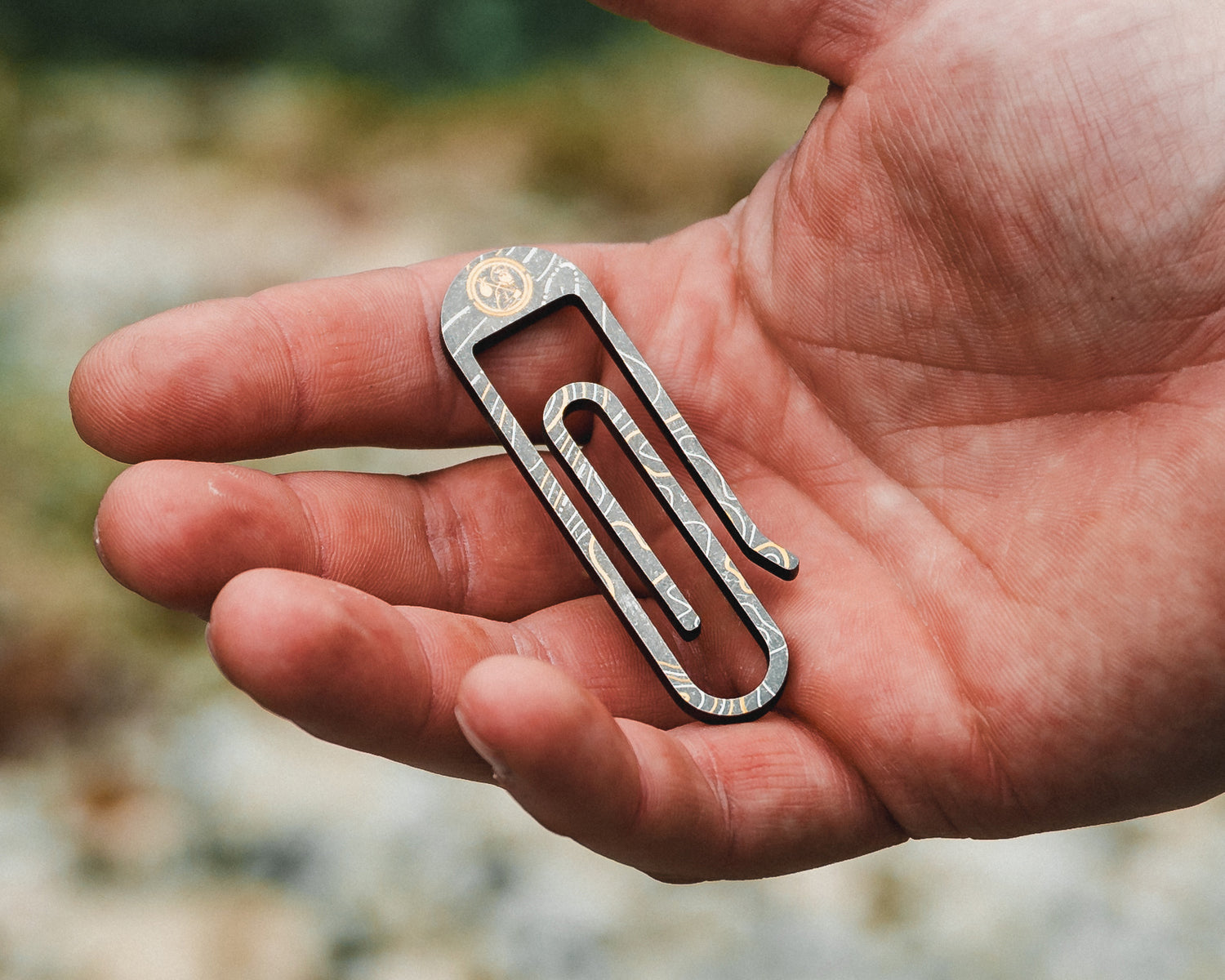 jrw gear tough clip Carry Commission x JRW Gear Topo Tough Clip – Titanium & Brass Key Clip