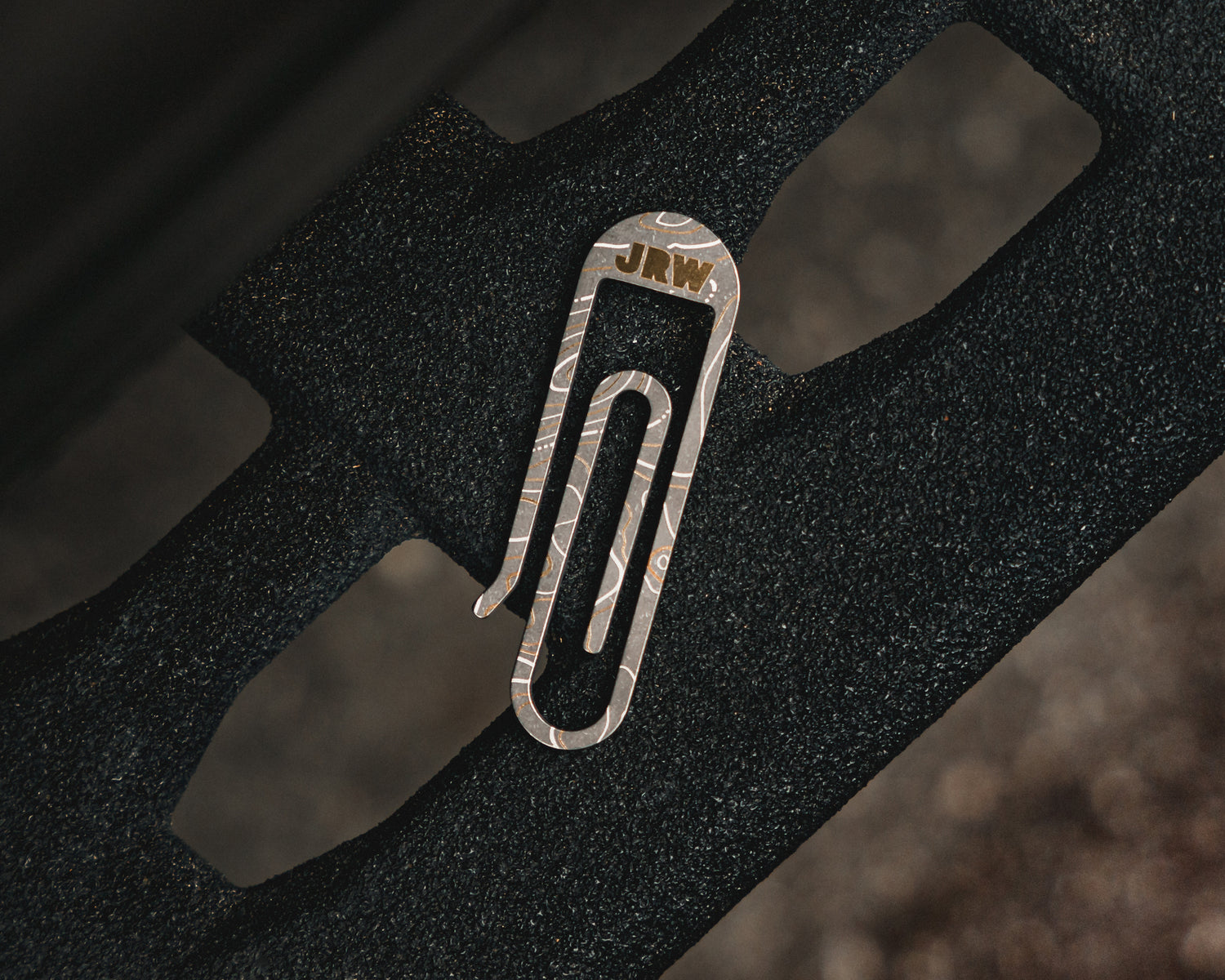 jrw gear tough clip Carry Commission x JRW Gear Topo Tough Clip – Titanium & Brass Key Clip