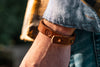 Carry Commission and Rustic Heirloom Leather Strap featured on model's wrist.