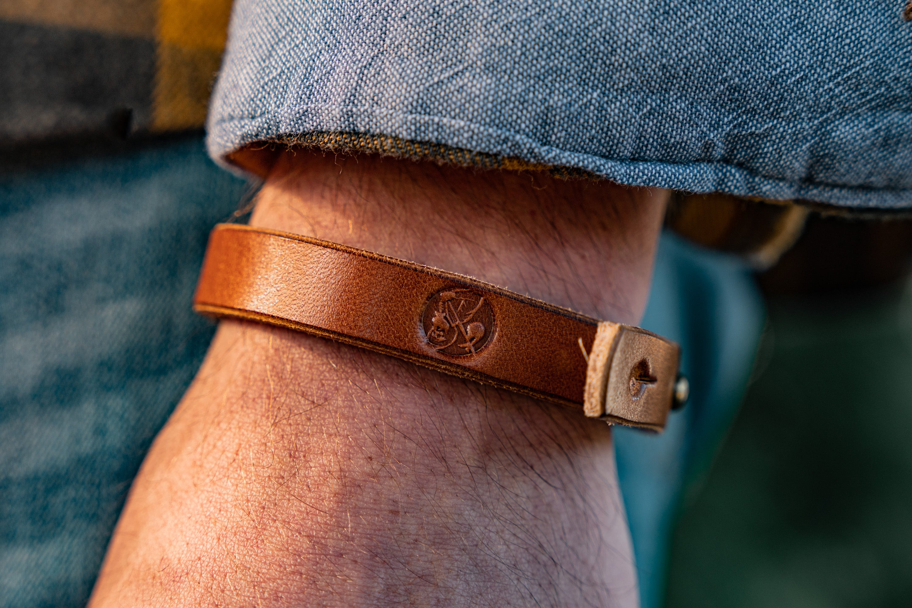 Carry Commission and Rustic Heirloom Leather Strap featured on model&