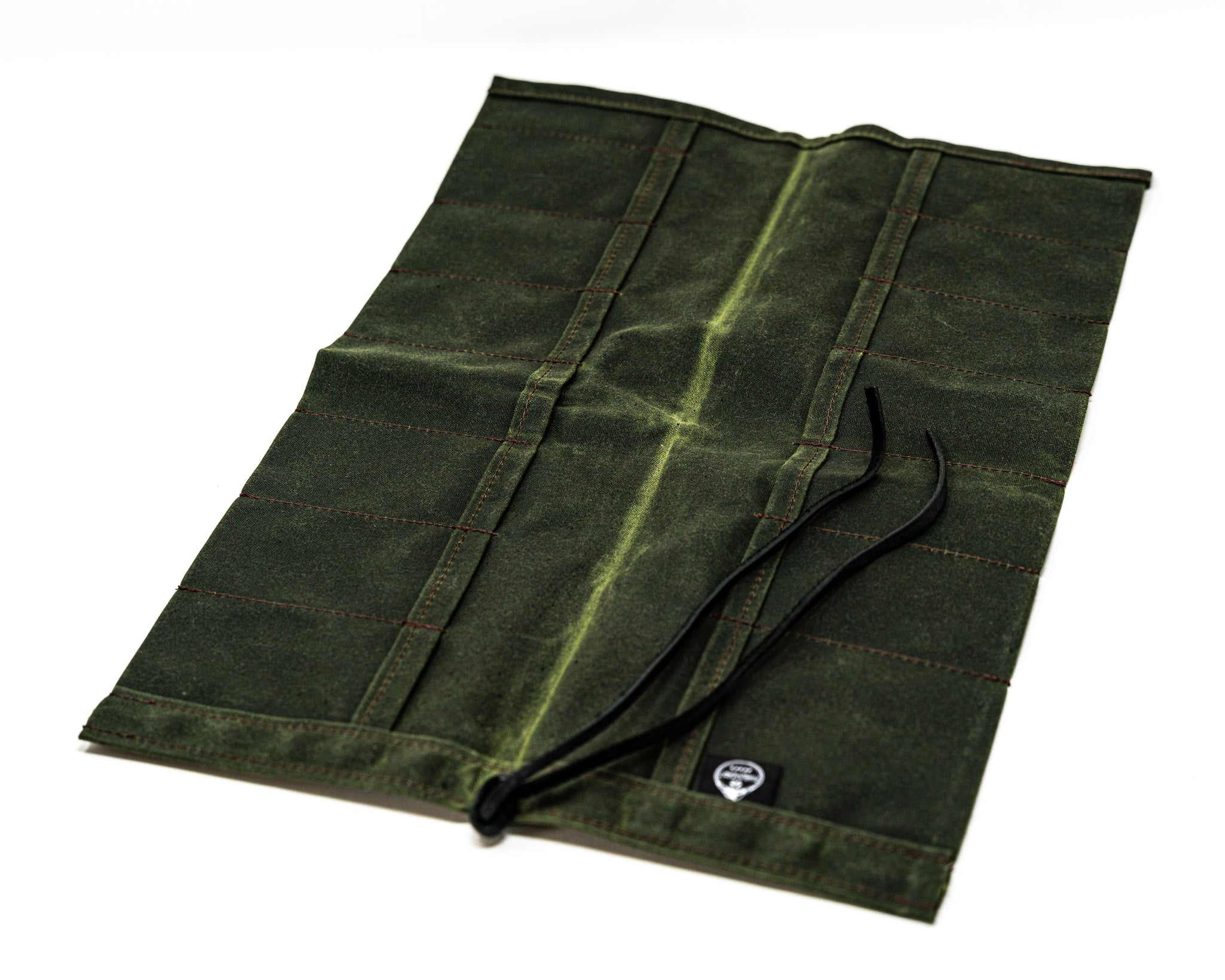 Maple Waxed Canvas Knife Roll Carry Commission