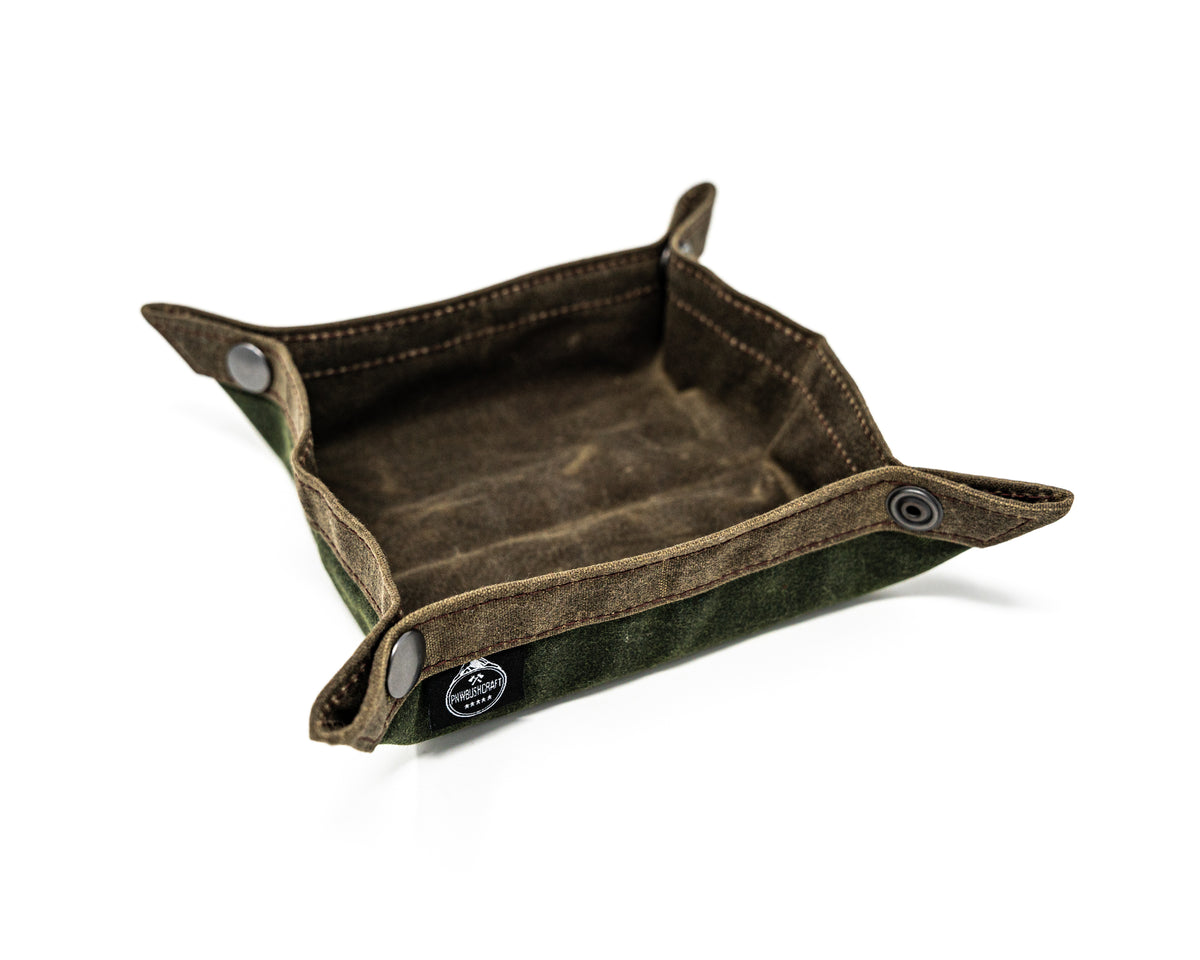 Waxed Canvas Travel Tray Carry Commission